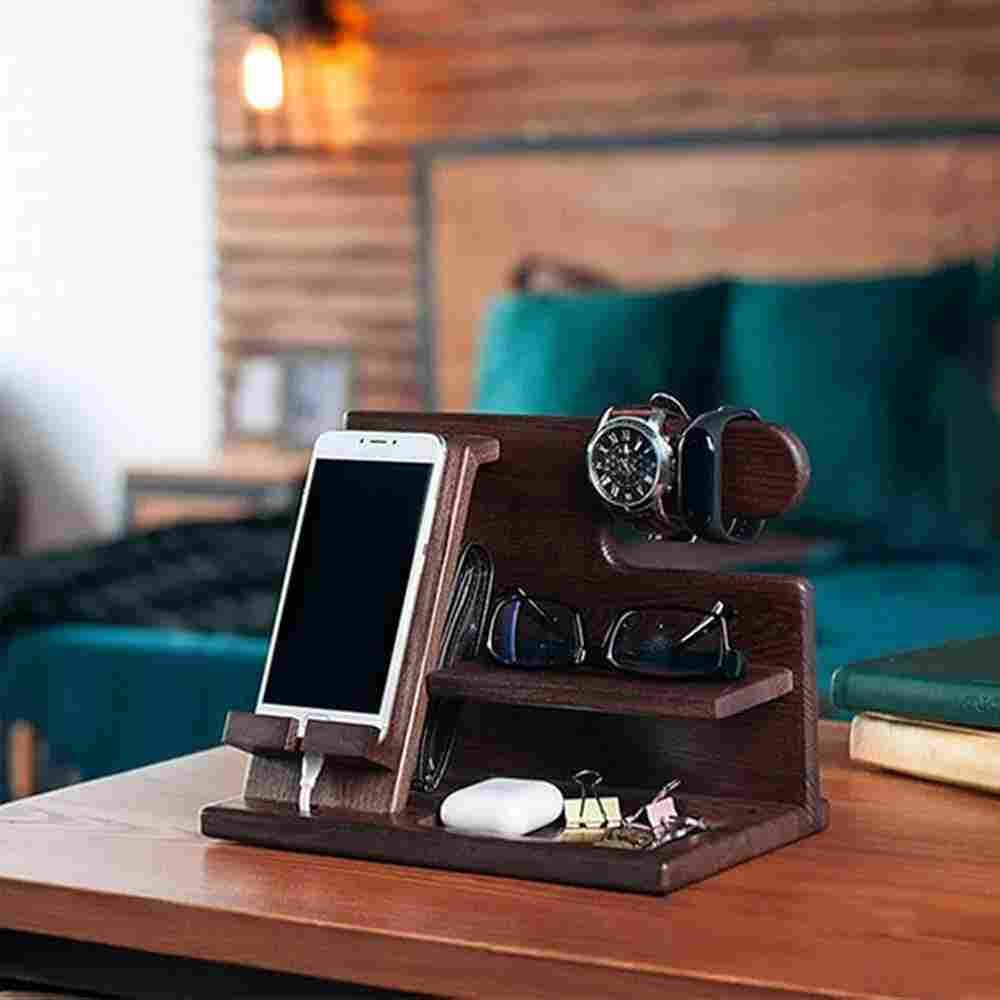 Wooden Multifunctional Accessories Holder