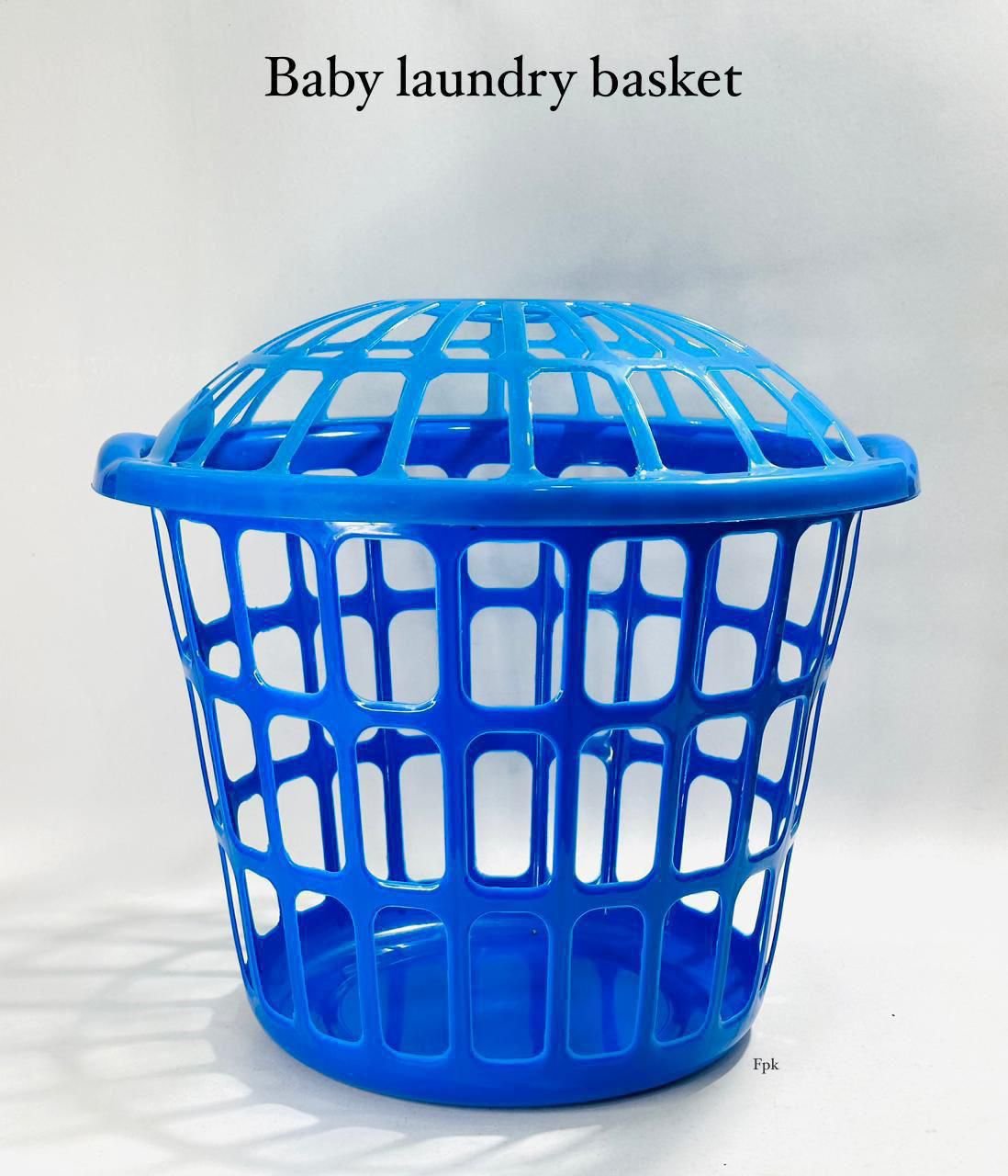 FPK Blue Plastic "Baby" Laundry Basket