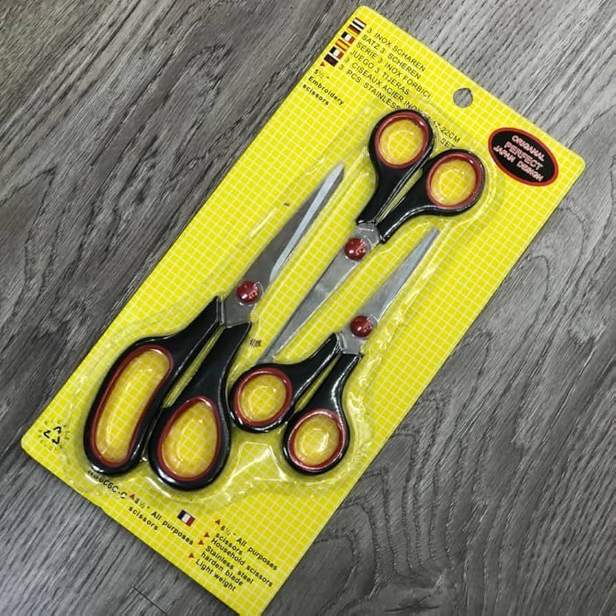 Ingco 3-Piece Stainless Steel Household Scissors Set