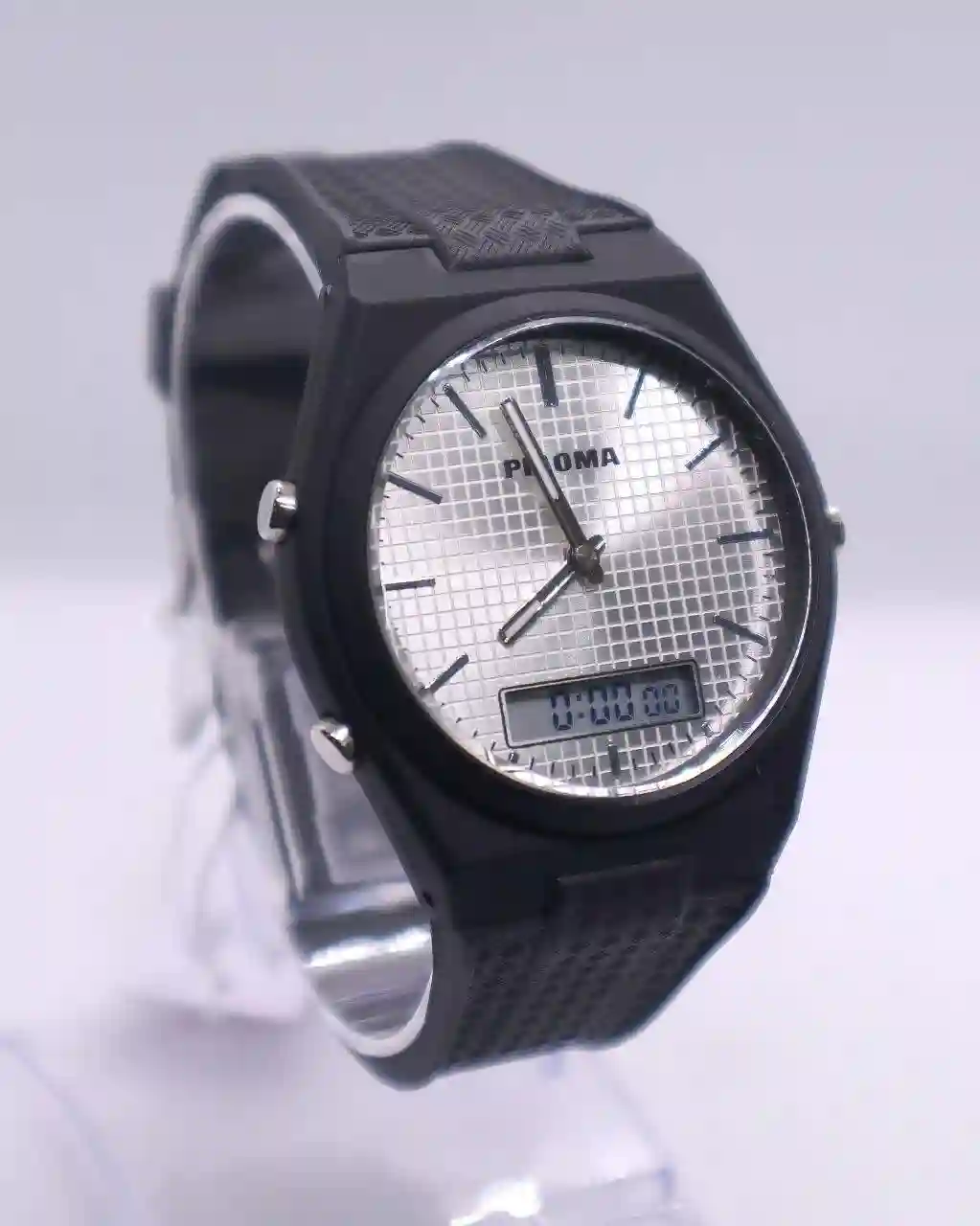 PIAOMA DUAL TIME RUBBER STRAP SPORT WATCHES