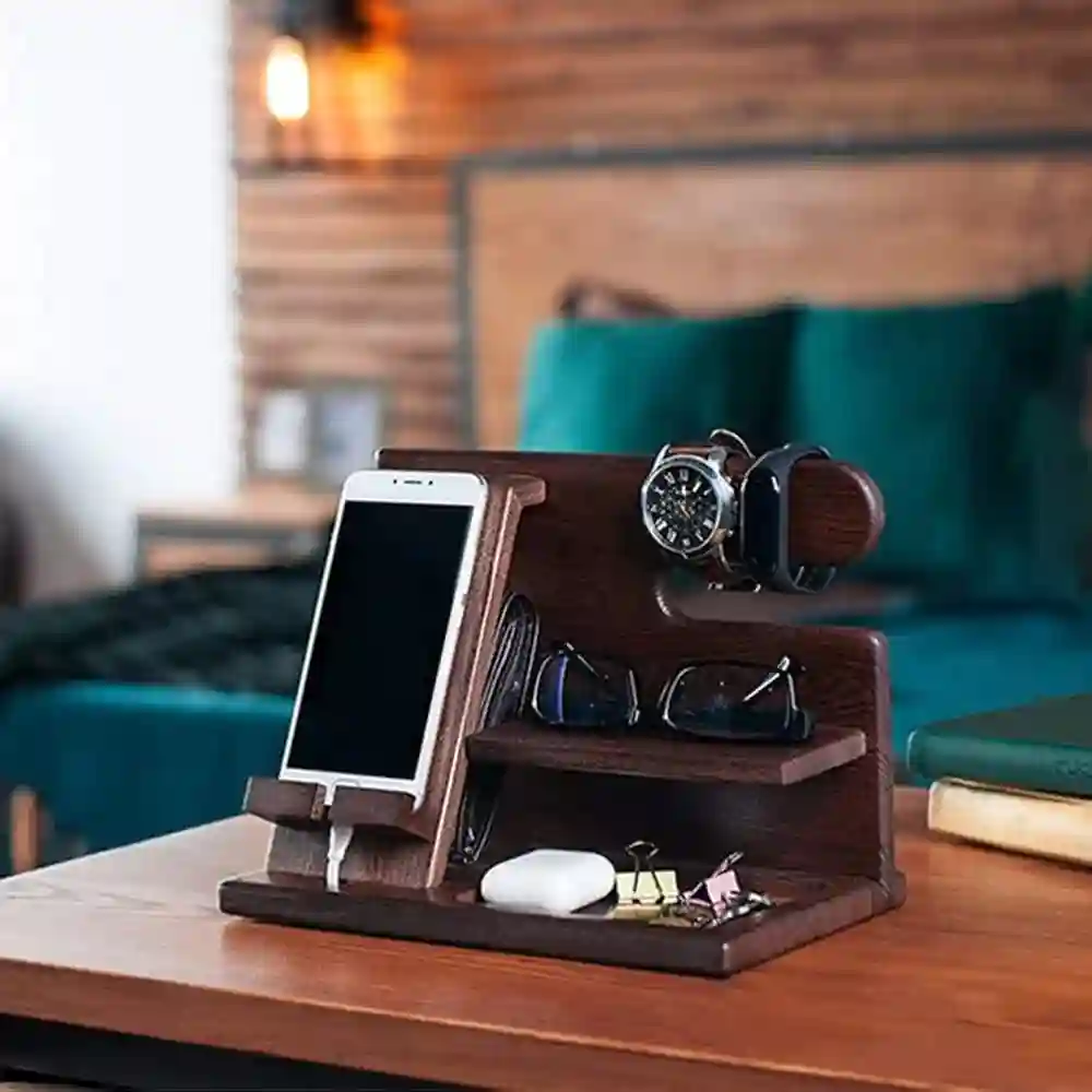 Wooden Multifunctional Accessories Holder
