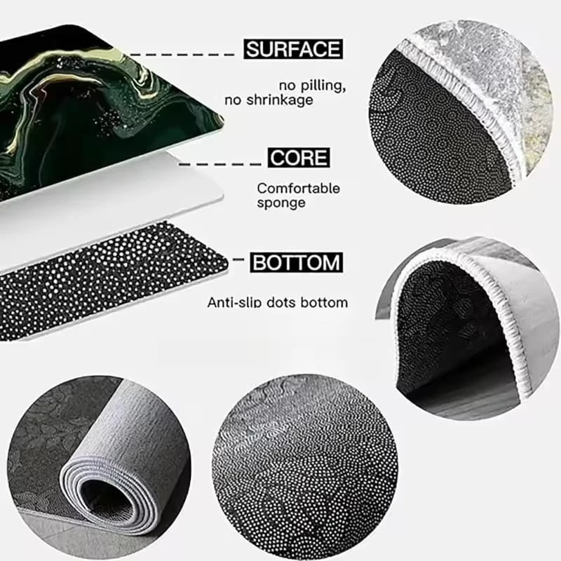 2 in 1 Granite Design Kitchen Floor Carpet