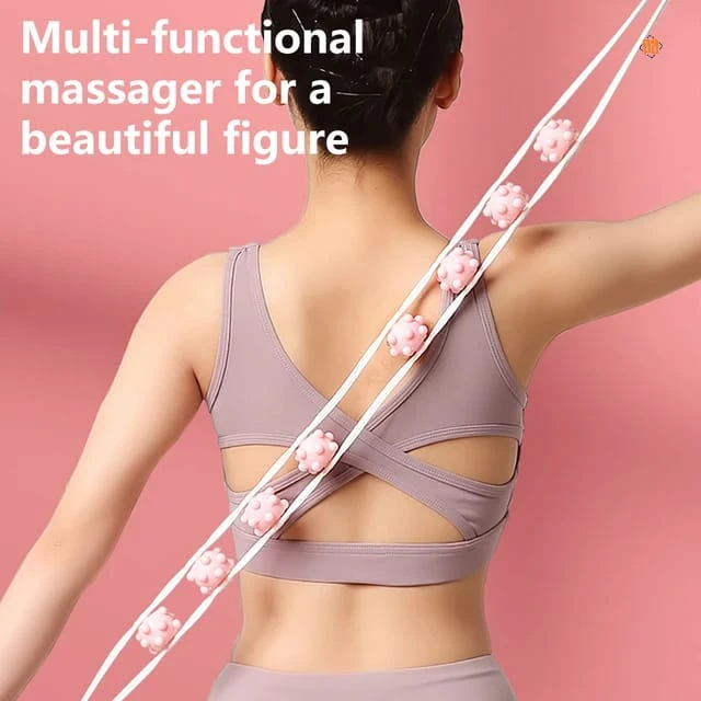 Back massager roller strip