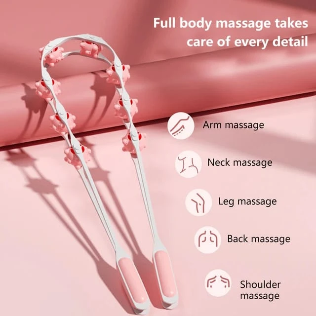 Back massager roller strip
