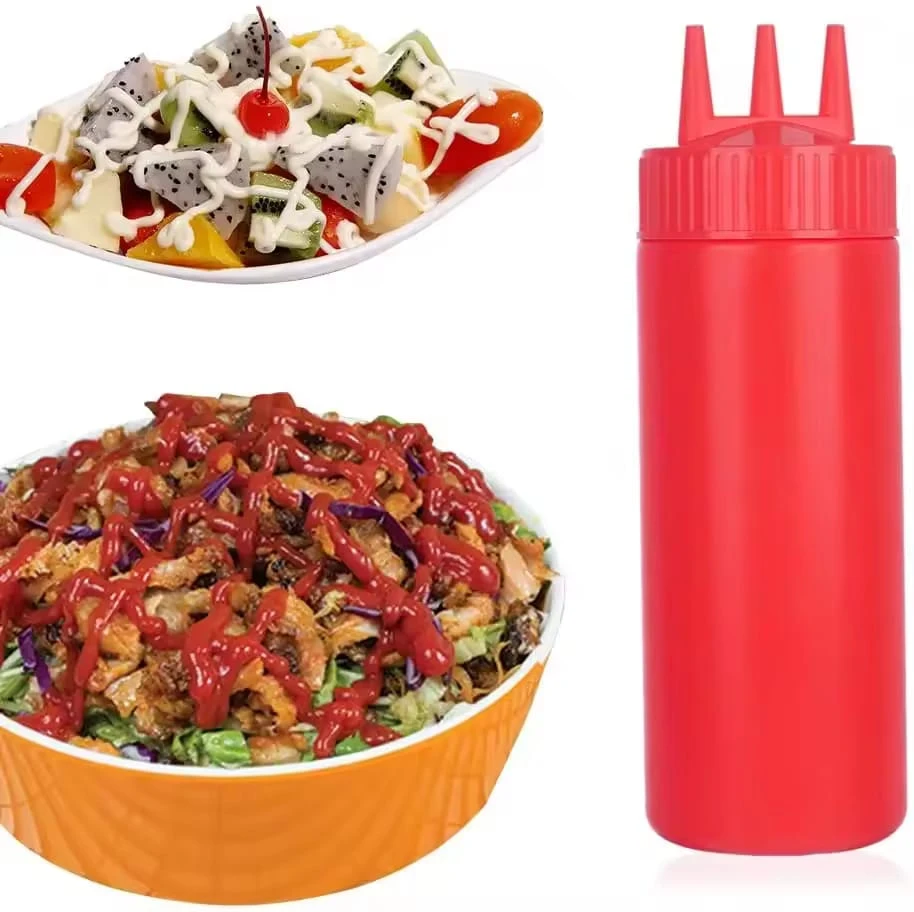2pcs 3hole Sauce Bottle