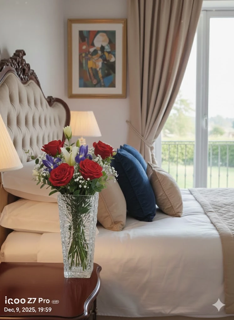 Heavy  Heamend Design Glass Vase