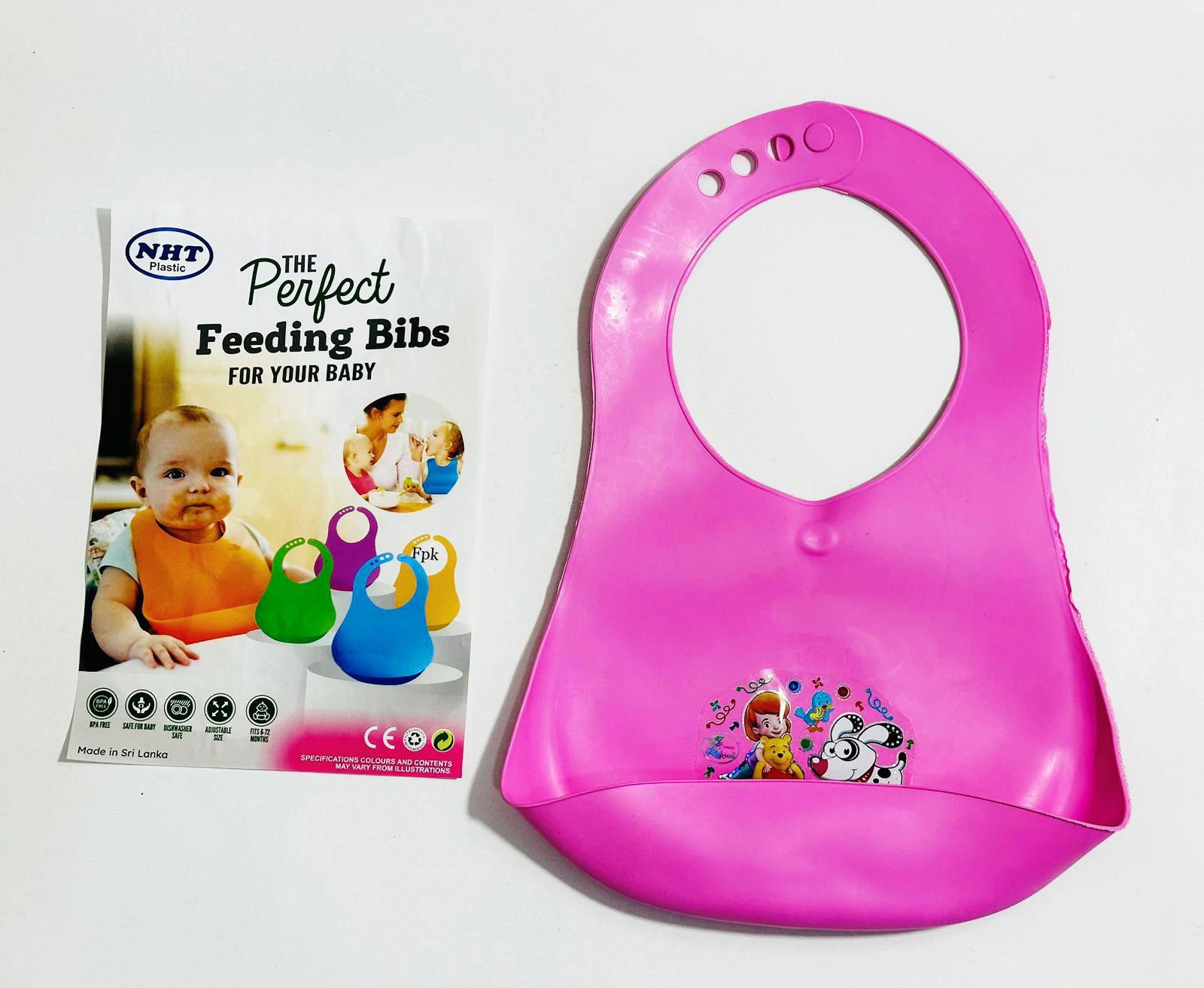 NHT "The Perfect Feeding Bibs" (Plastic/Silicone Bibs)