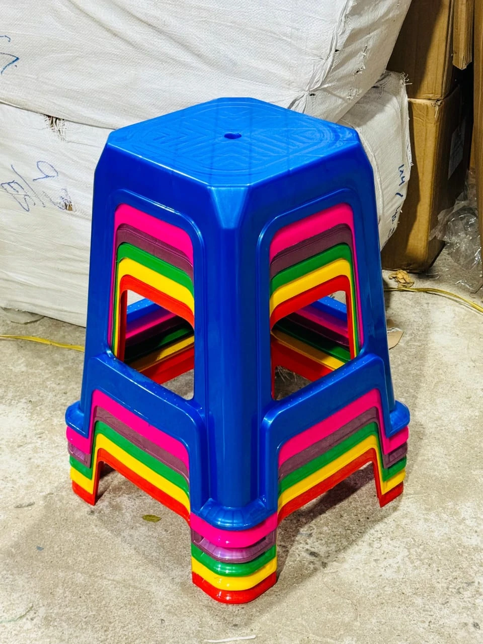 Durable Plastic Stackable Stool