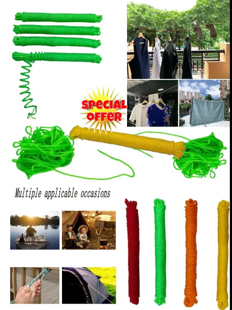  Multi-purpose Nylon or Polypropylene Utility Rope/Clothesline.