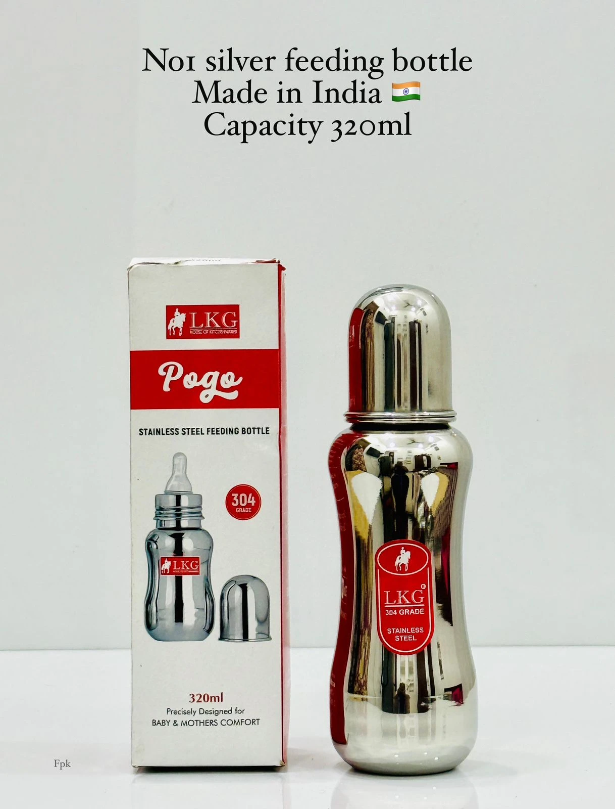 LKG Pogo Stainless Steel Feeding Bottle