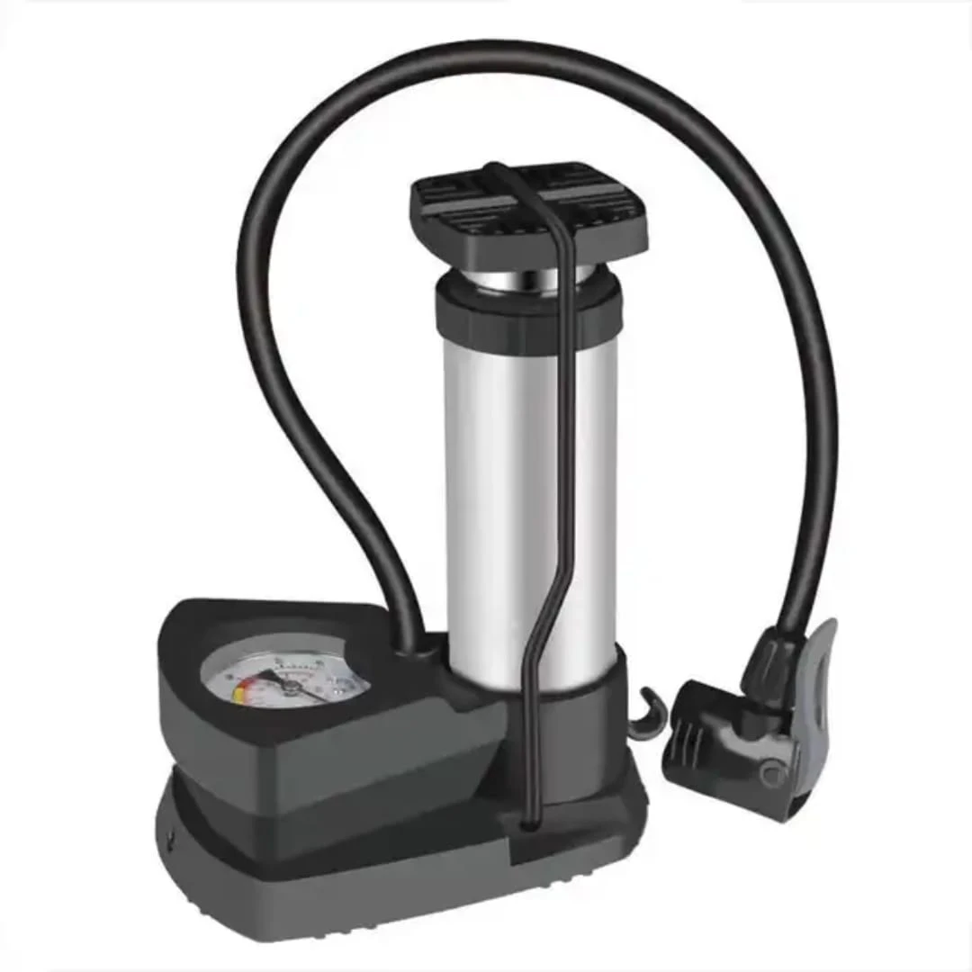 Portable High-Pressure Foot Activated Bicycle Floor Pump