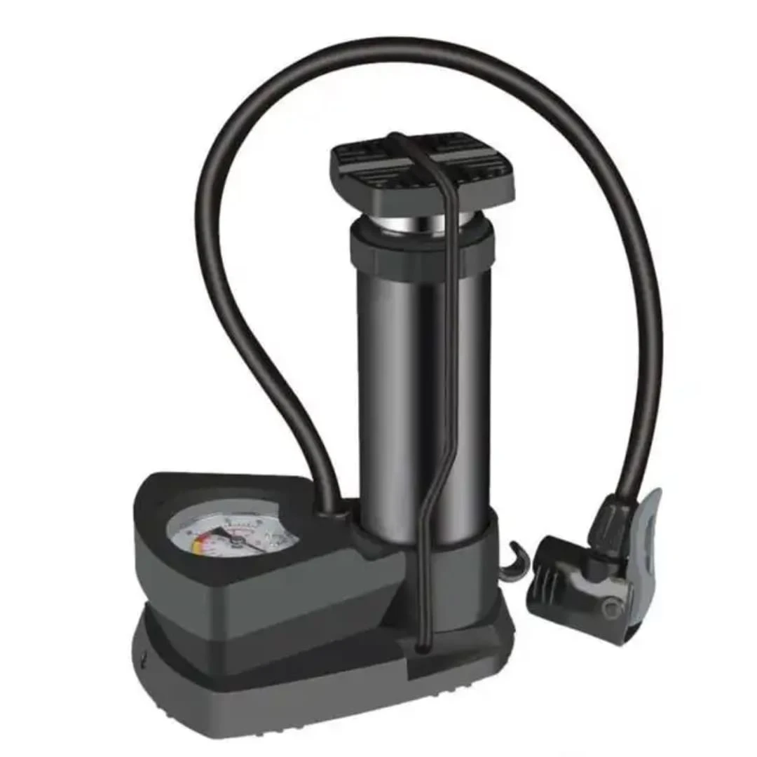 Portable High-Pressure Foot Activated Bicycle Floor Pump