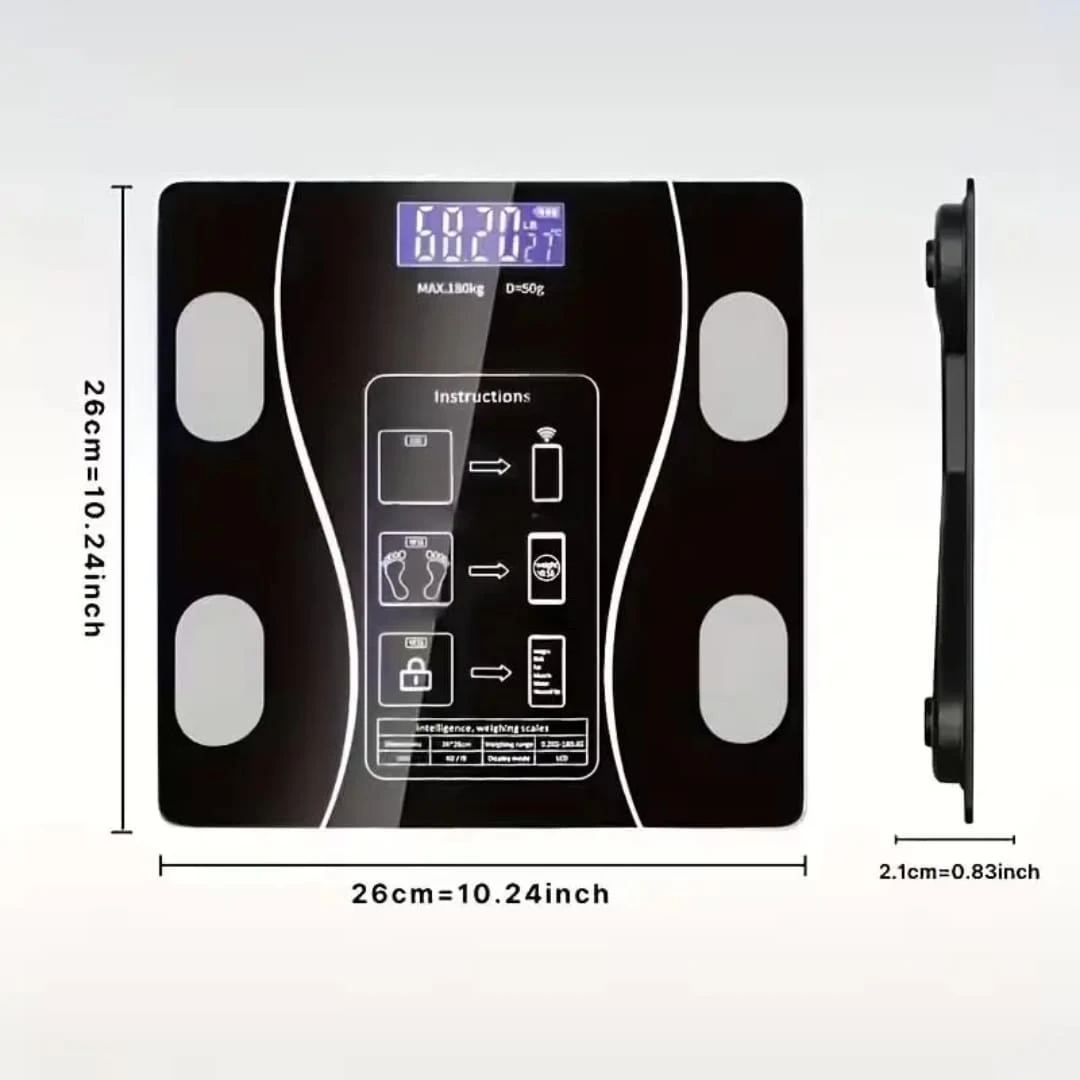Smart Bluetooth Body Fat Scale with Mobile App Tracking