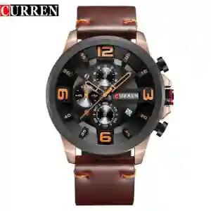 CURREN OFFICIAL LEATHER STRAP WATCHES FOR MEN