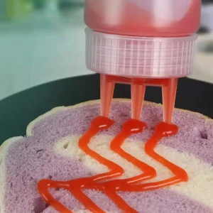 2pcs 3hole Sauce Bottle