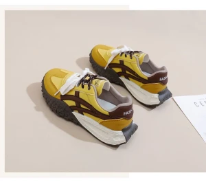 "HION FASH" Korean Style Height Increasing Trendy Sports Sneakers