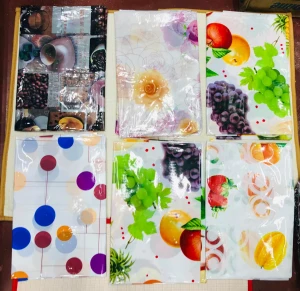 Floral & Geometric Print Waterproof PVC Tablecloths (Multi-Pack)