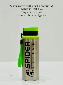 "Spider Bottle" 500ml Silver Water Bottle