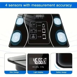 Smart Bluetooth Body Fat Scale with Mobile App Tracking