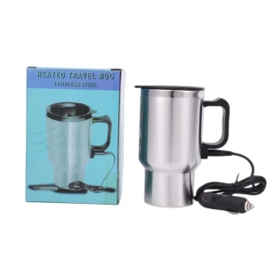 12V Stainless Steel Heated Travel Mug for Car